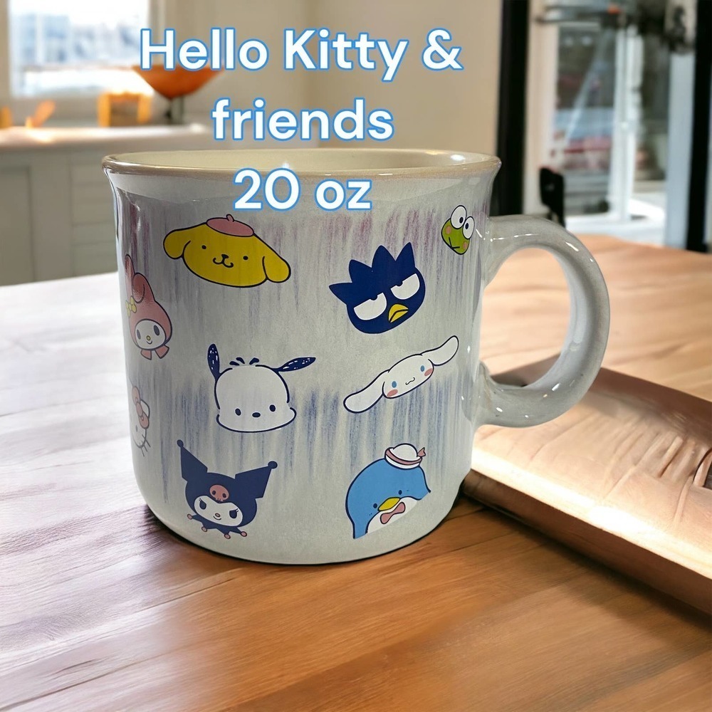 Unique NEW Hello Kitty & Sanrio Friends Ceramic 20 oz mug- no microwave - Picture 5 of 7